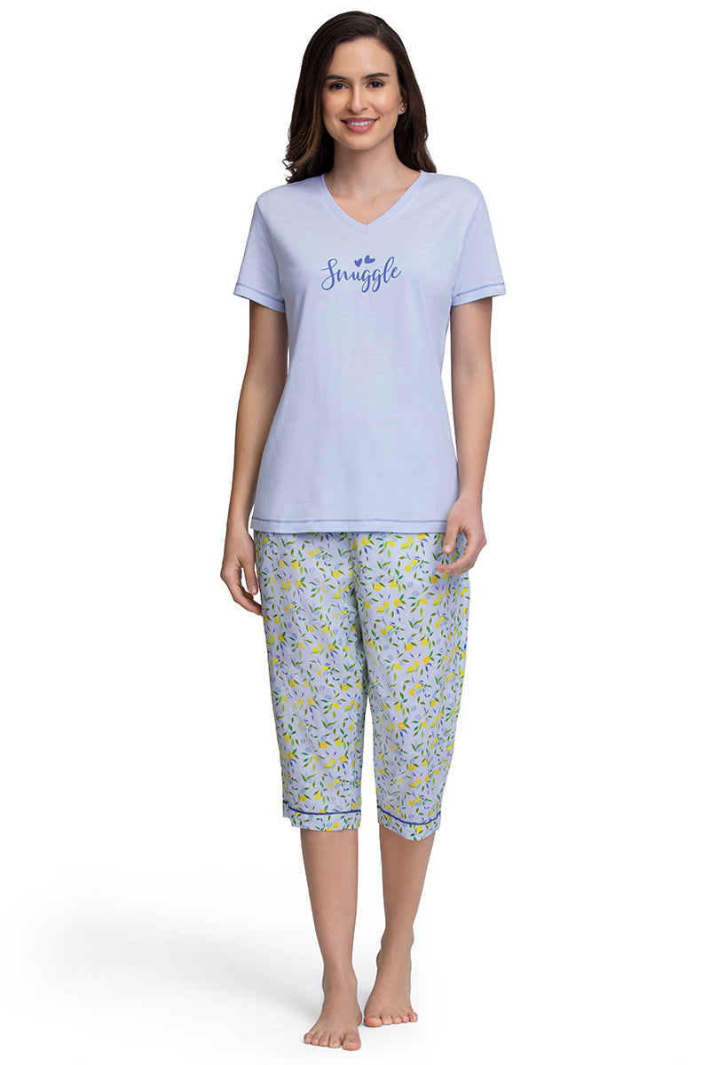 V-Neck Sleep Tee - Ancient Water