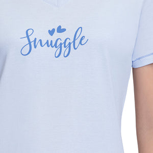 V-Neck Sleep Tee - Ancient Water