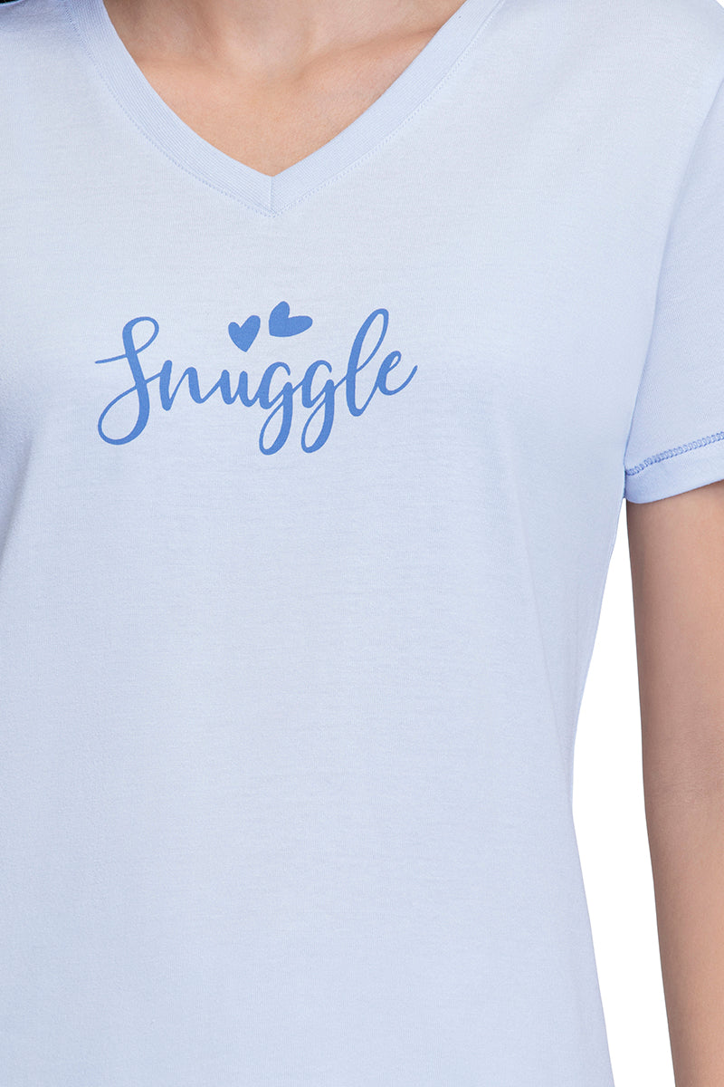 V-Neck Sleep Tee - Ancient Water