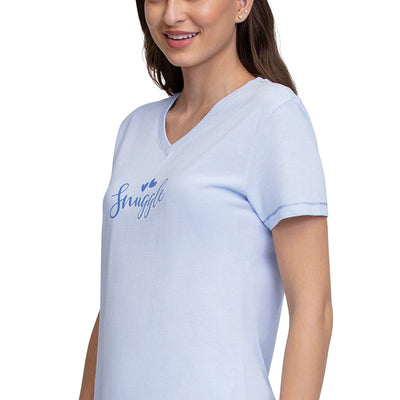 V-Neck Sleep Tee - Ancient Water