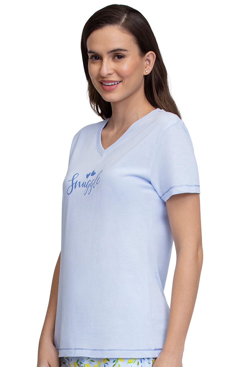 V-Neck Sleep Tee - Ancient Water