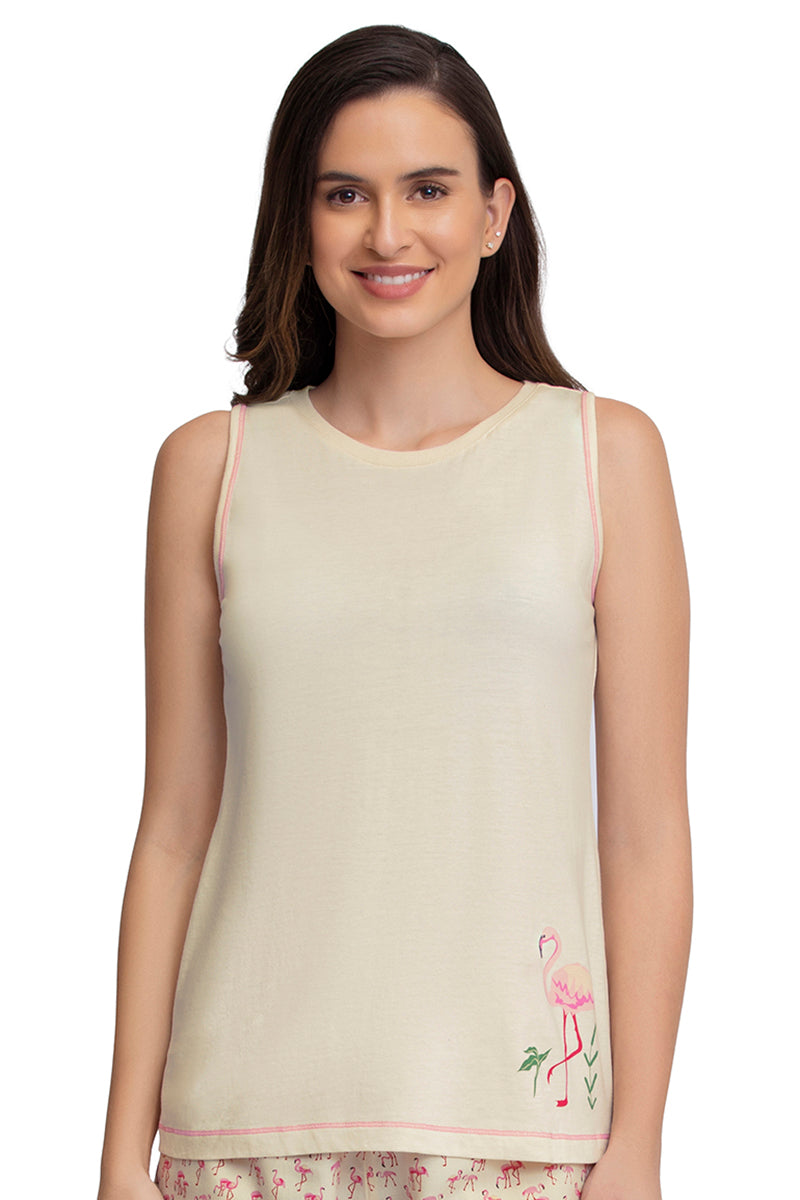 Sleep Tank Top - Whitesmoke