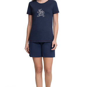 Scoop Neck Sleep Tee - Midnight