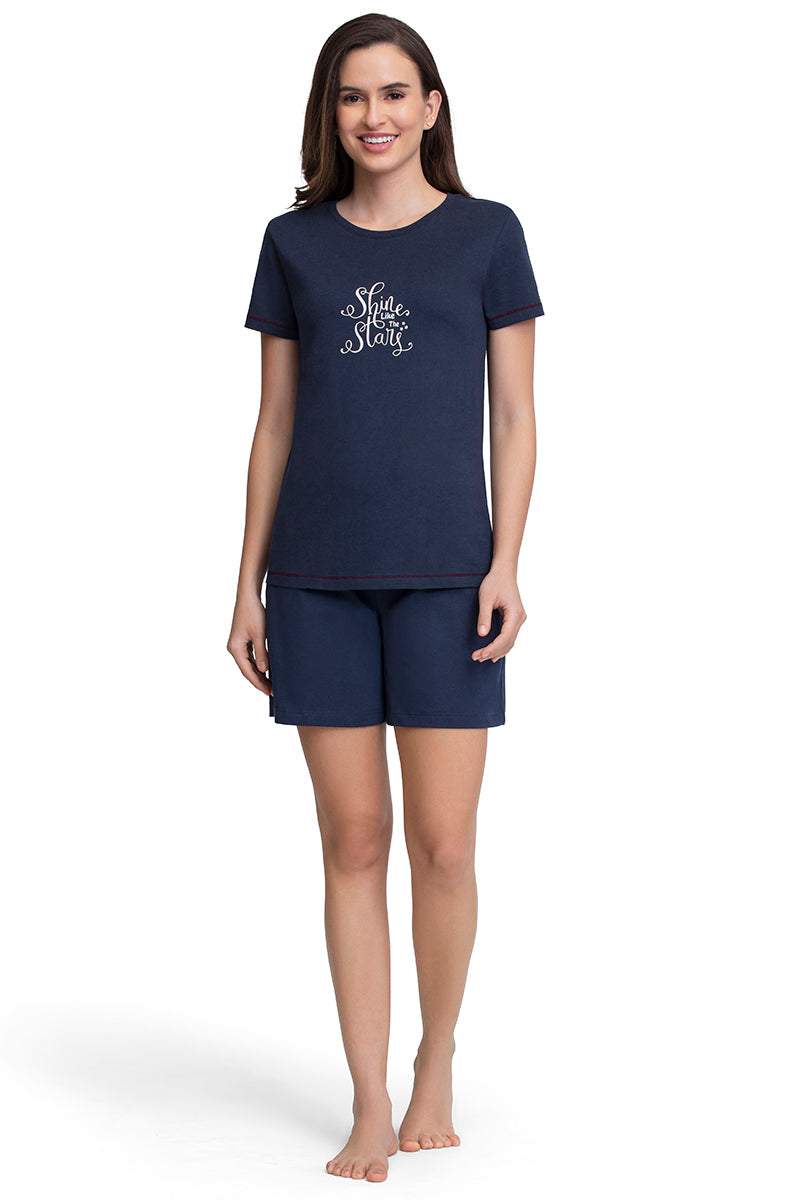 Scoop Neck Sleep Tee - Midnight