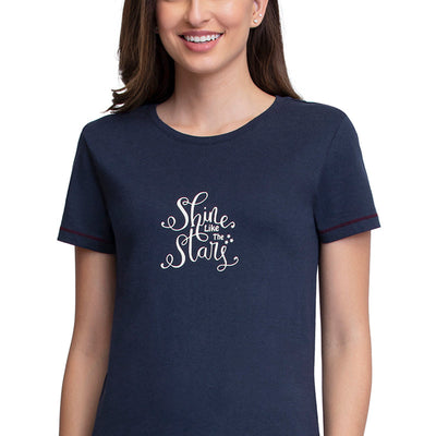 Scoop Neck Sleep Tee - Midnight