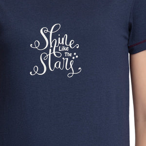 Scoop Neck Sleep Tee - Midnight