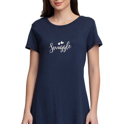 Scoop Neck Sleep Tunic - Midnight