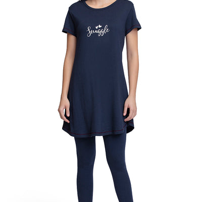Scoop Neck Sleep Tunic - Midnight