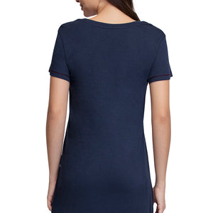 Scoop Neck Sleep Tunic - Midnight