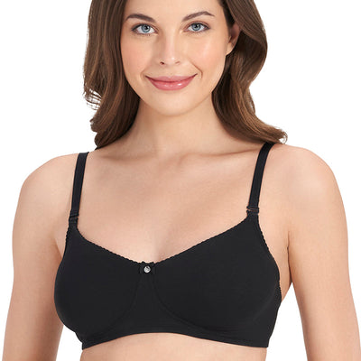 All Day Comfort Non-padded & Non-wired Bra - Black