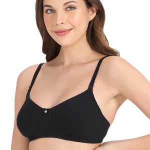All Day Comfort Non-padded & Non-wired Bra - Black