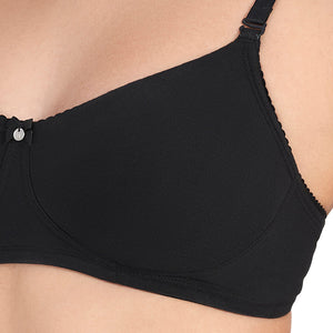 All Day Comfort Non-padded & Non-wired Bra - Black