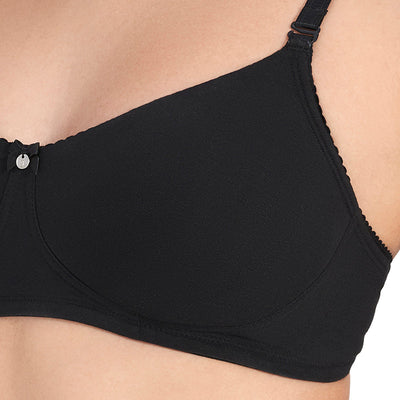 All Day Comfort Non-padded & Non-wired Bra - Black