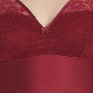 Eternal Bliss Beautiful Dreamer Satin Lace Chemise - Henna