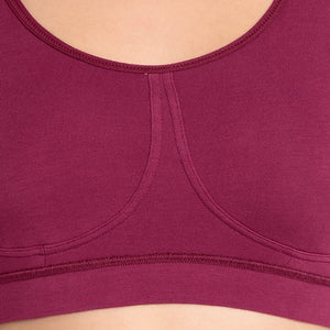 All Day at Home Bra - Beet Red