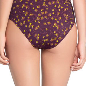 Smooth Charm Bikini Panty - Linear Floral Print