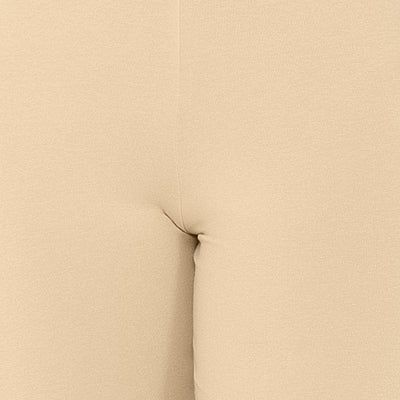 Smooth Mid-thigh Cotton Shortie Liner - Nude