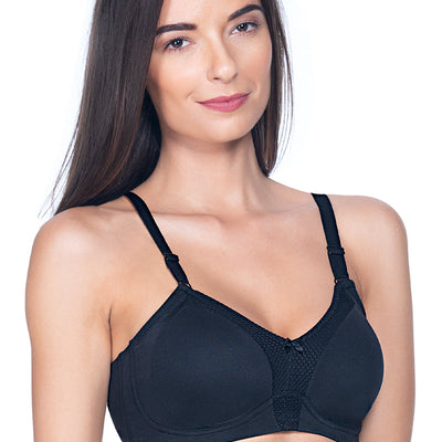 Minimiser Non-Padded Non-Wired Bra - Black