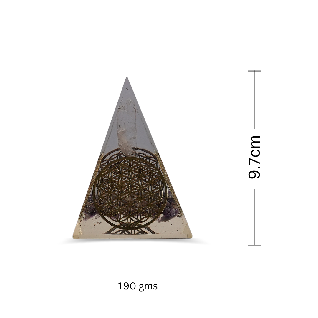 Amethyst Orgonite Nubian Pyramid