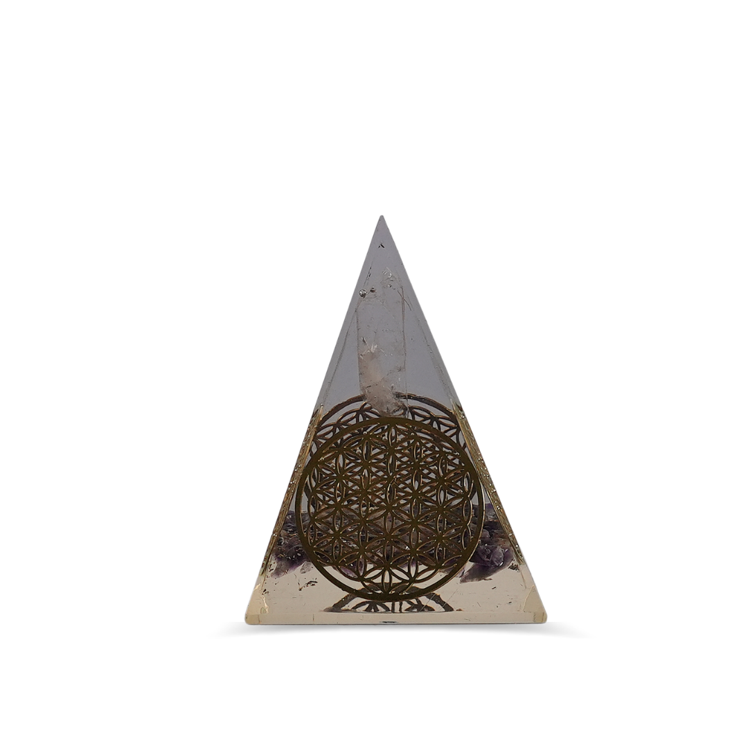 Amethyst Orgonite Nubian Pyramid