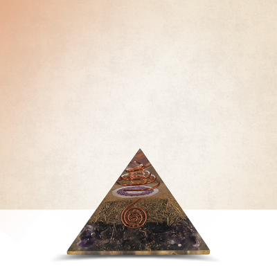 Amethyst Orgonite Pyramid/Orgone Pyramid