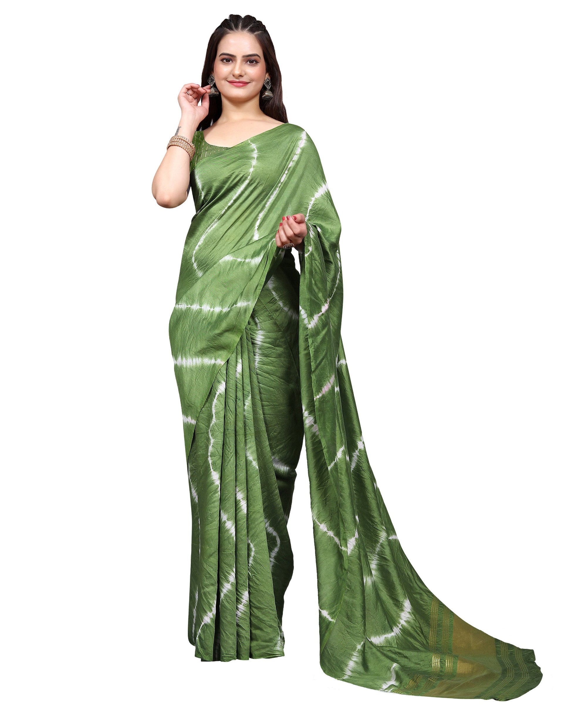 green-leheriya-printed-chanderi-cotton-silk-lagdi-patta-saree