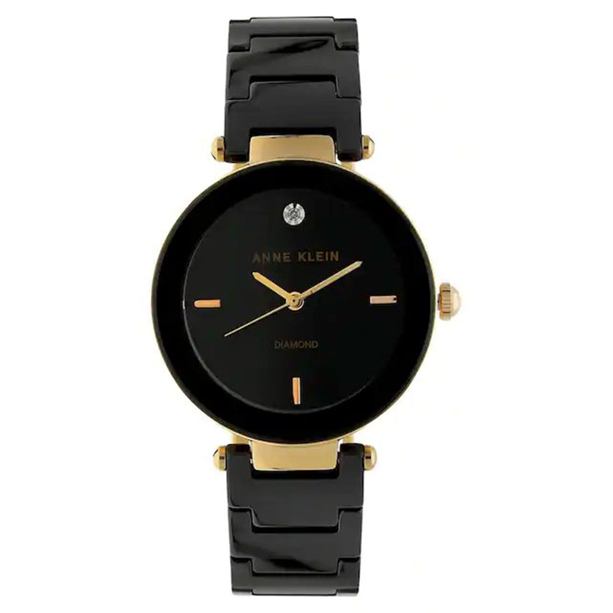Anne Klein Ceramics Black Dial Women 33mm