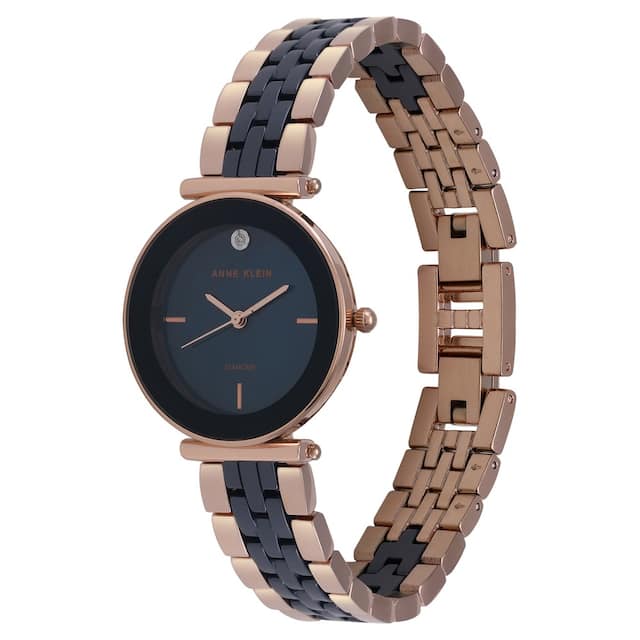 Anne Klein Ceramics Blue Dial Women 30mm