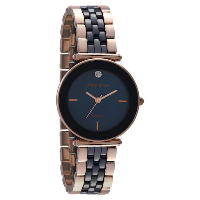 Anne Klein Ceramics Blue Dial Women 30mm