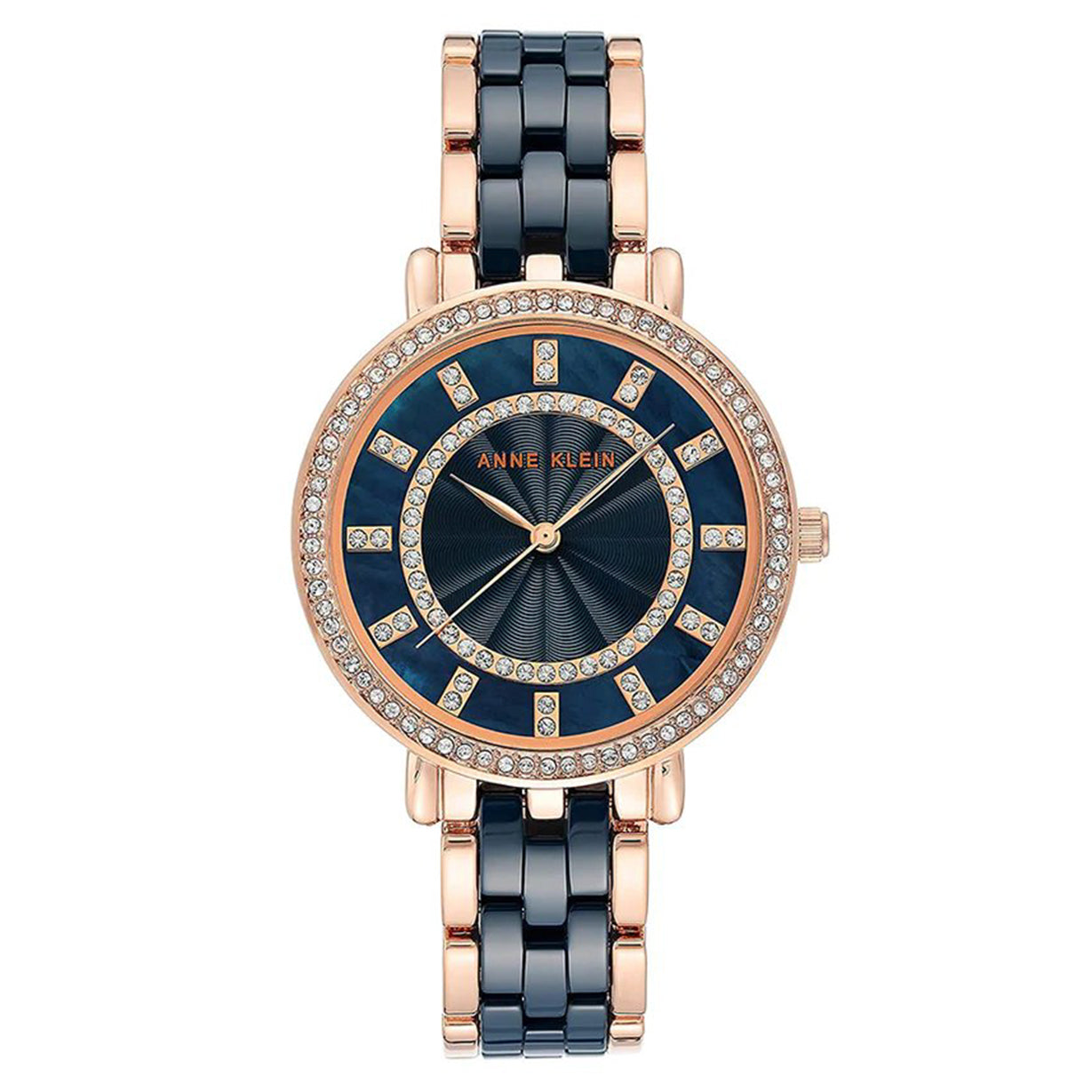 Anne Klein Ceramics Blue Dial Women 41.9mm