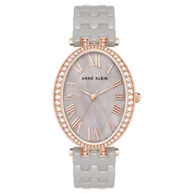 Anne Klein Ceramics Brown Dial Women 31mm