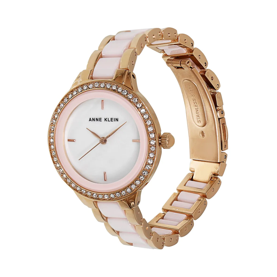 Anne Klein Ceramics White Dial Women 30mm
