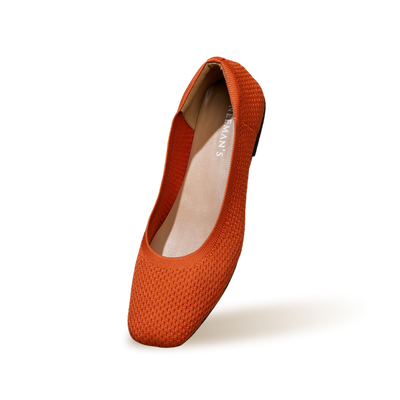 Plush Square Flats : Apricot
