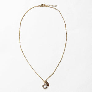 April Herkimer Diamond Birthstone Necklace