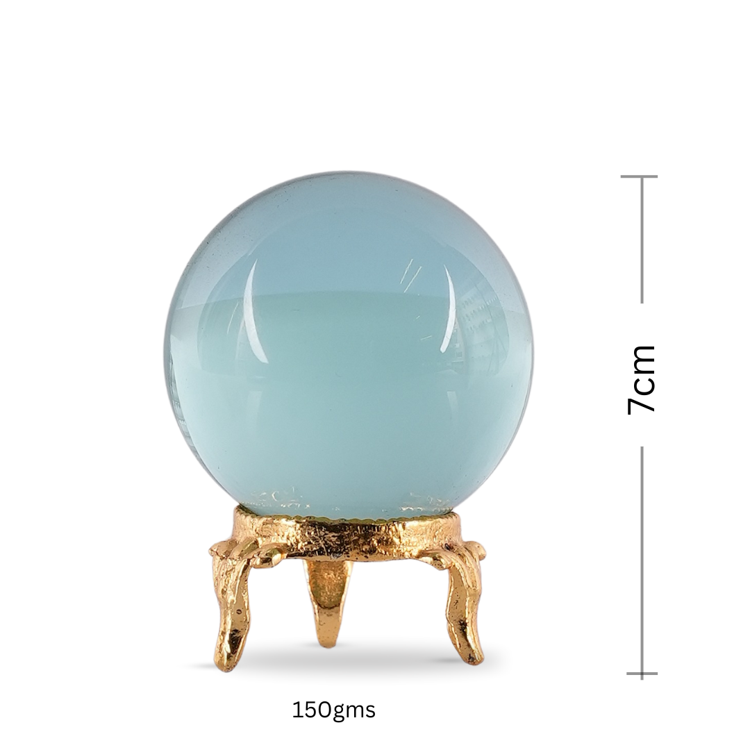 Aqua Obsidian Sphere/Ball