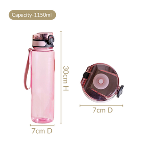 Aqualite Spillproof Water Bottle Set Of 2 Coral Sunset 1150ml
