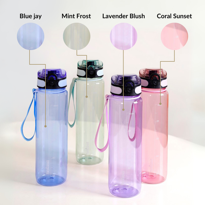 Aqualite Travel Water Bottles Set Of 2 Lavender Blush 1150ml