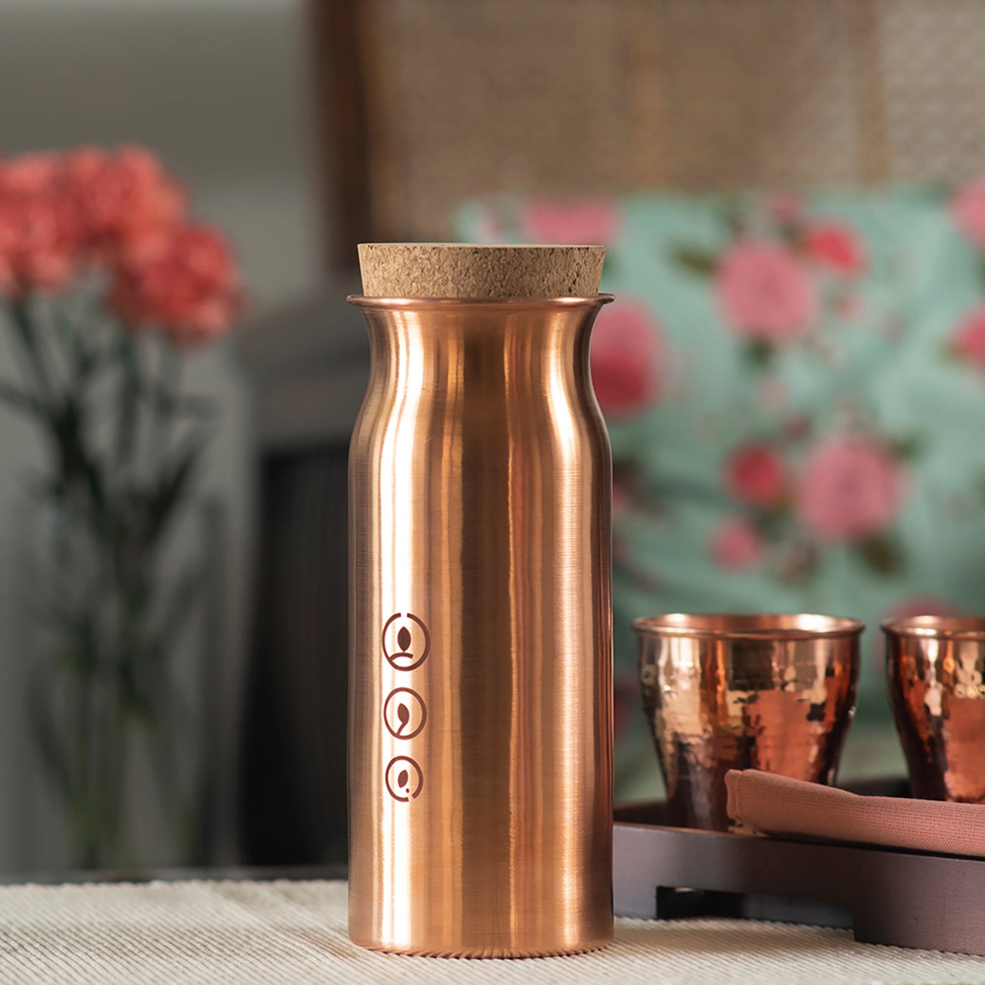 Aqua Tabletop Copper Bottle (1 Ltr)