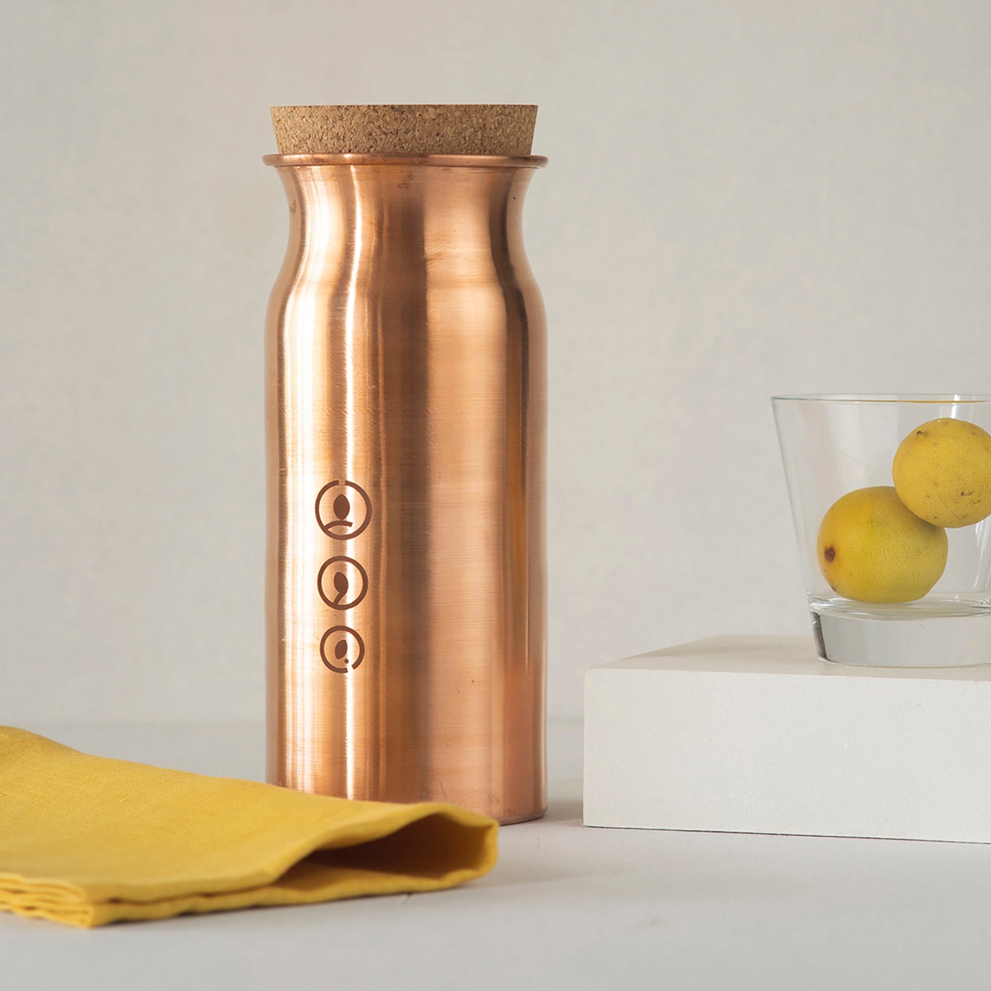 Aqua Tabletop Copper Bottle (1 Ltr)