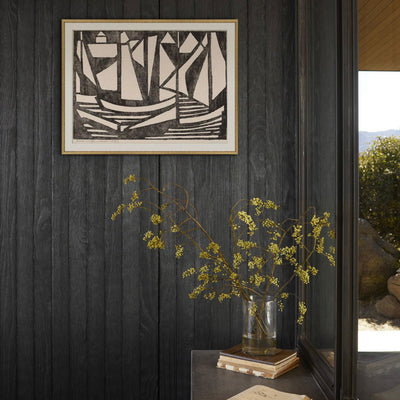 Japanese Woodcuts - Boats Print