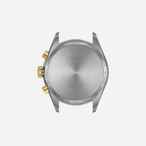Tissot PR 100 Chronograph Silver Dial Grey & Yellow Gold PVD Stainless Steel Quartz Watch