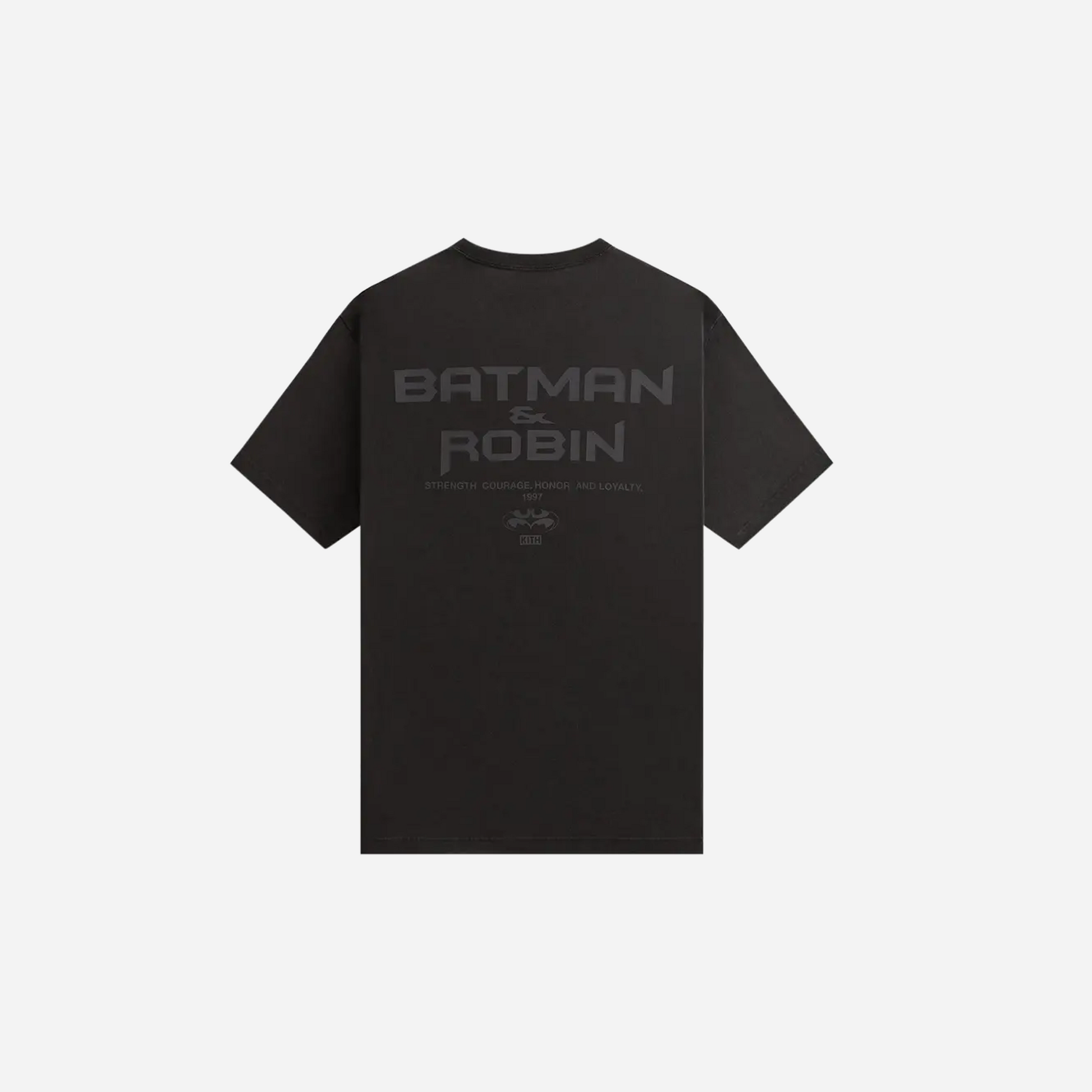Kith x Batman And Robin Logo Vintage Tee