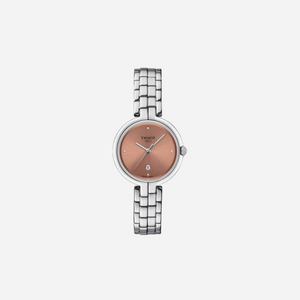 Tissot Flamingo Silver Dial Stainless Steel Bracelet 30mm
