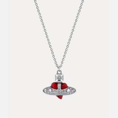 Vivienne Westwood New Diamante Heart Pendant Necklace