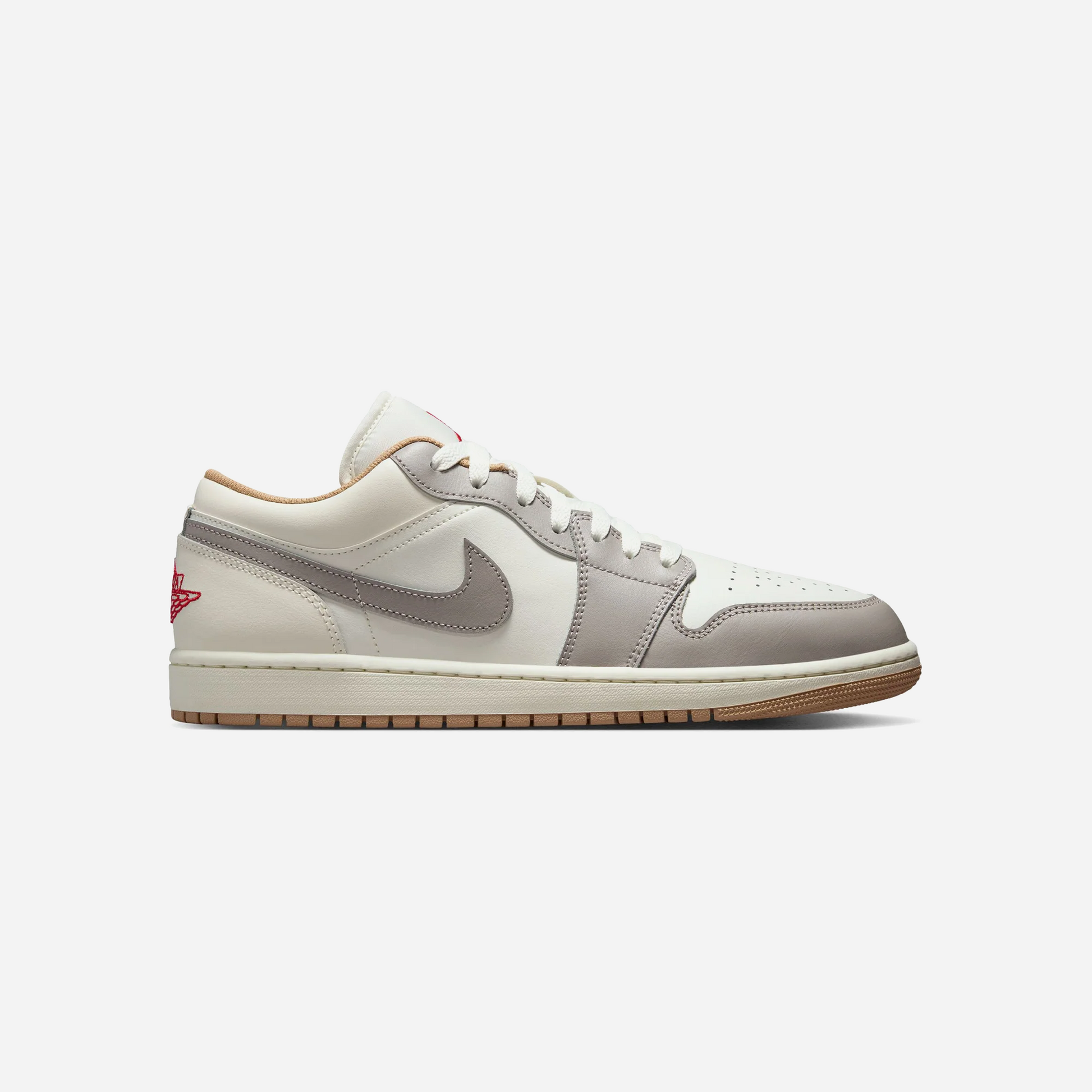 Nike Air Jordan 1 Low Sail/Fire Red College Grey Hemp