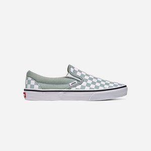 Vans Classic Slip-On Checkerboard Shoe Pure Grey / White