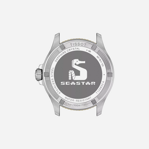 Tissot Seastar 1000 Quartz GMT Black Dial Two-Tone Stainless Steel Bracelet 40mm