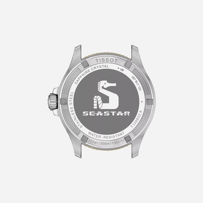 Tissot Seastar 1000 Quartz GMT Black Dial Two-Tone Stainless Steel Bracelet 40mm