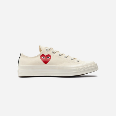 Converse Chuck Taylor All Star 70 Ox Comme des Garcons PLAY Single Heart Milk