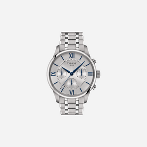 Tissot Chemin Des Tourelles Automatic Chronograph 42mm Silver Dial Stainless Steel Watch